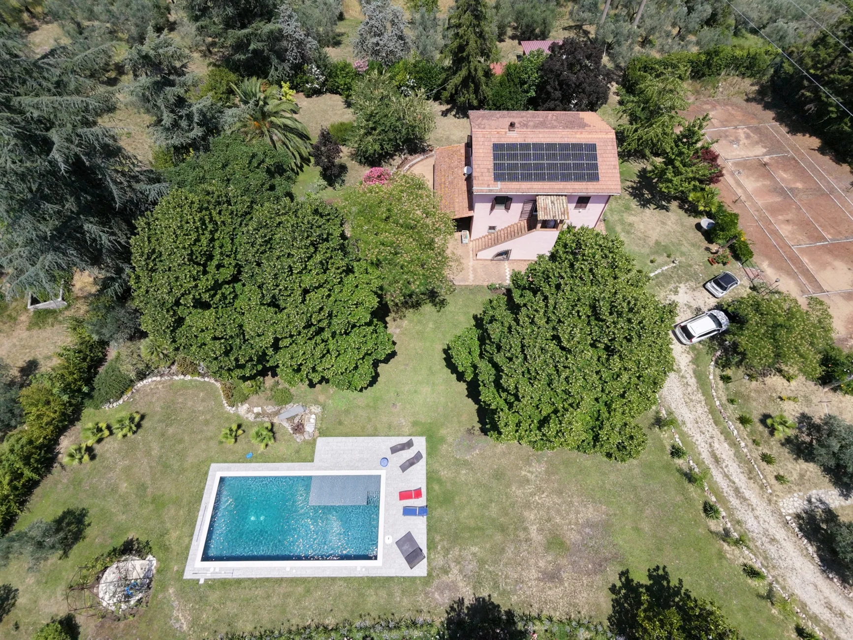 Aerial photo of the property