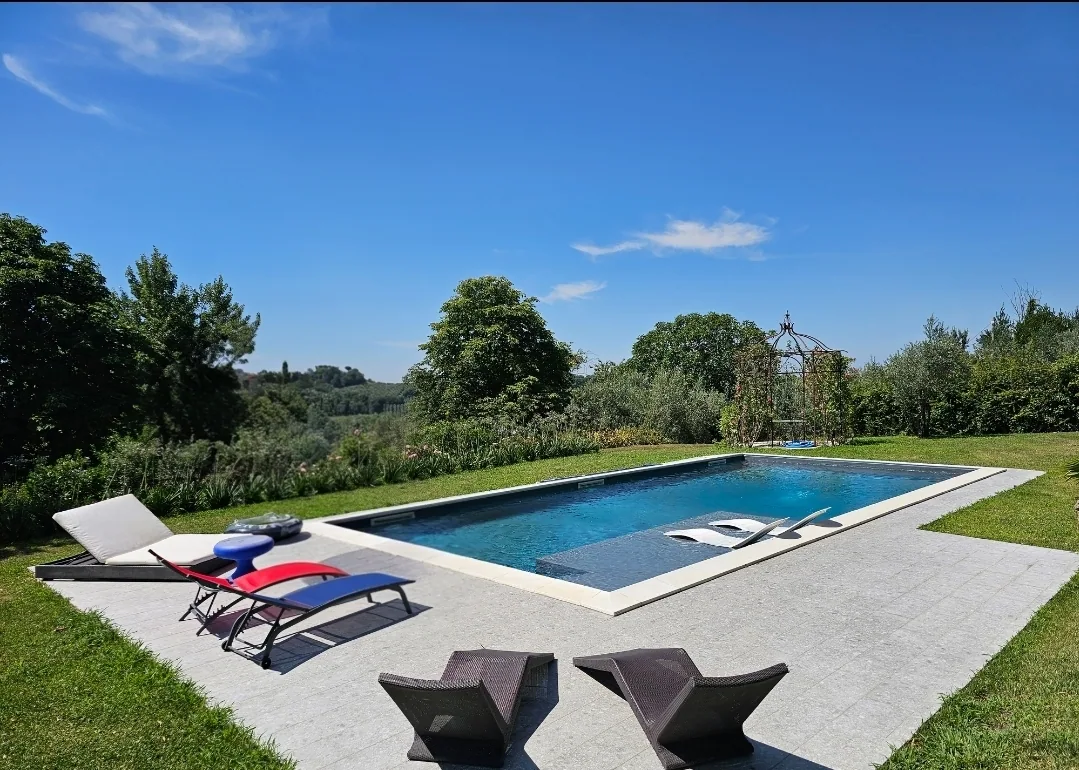 Pool and sun loungers